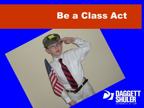 Be A Class Act!